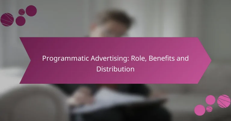 Publicité programmatique : rôle, avantages et distribution